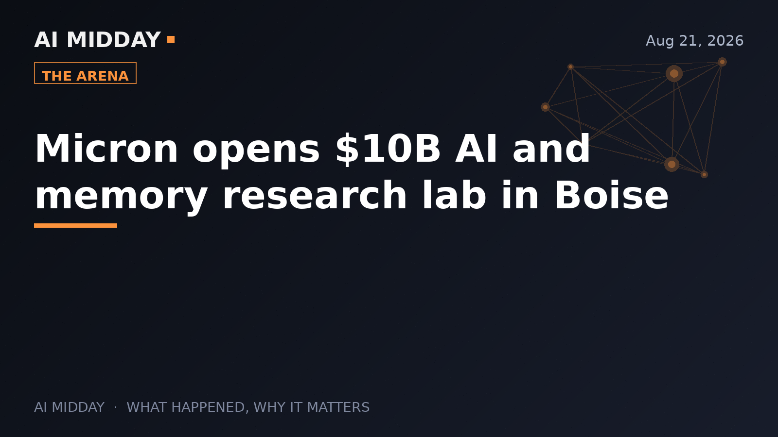 Micron opens $10B AI and memory research lab in Boise