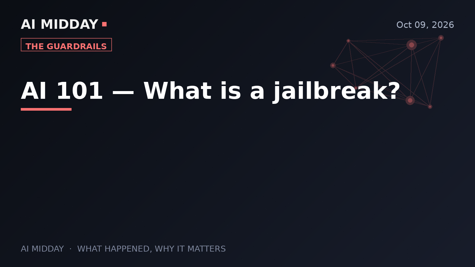 AI 101 — What is a jailbreak?