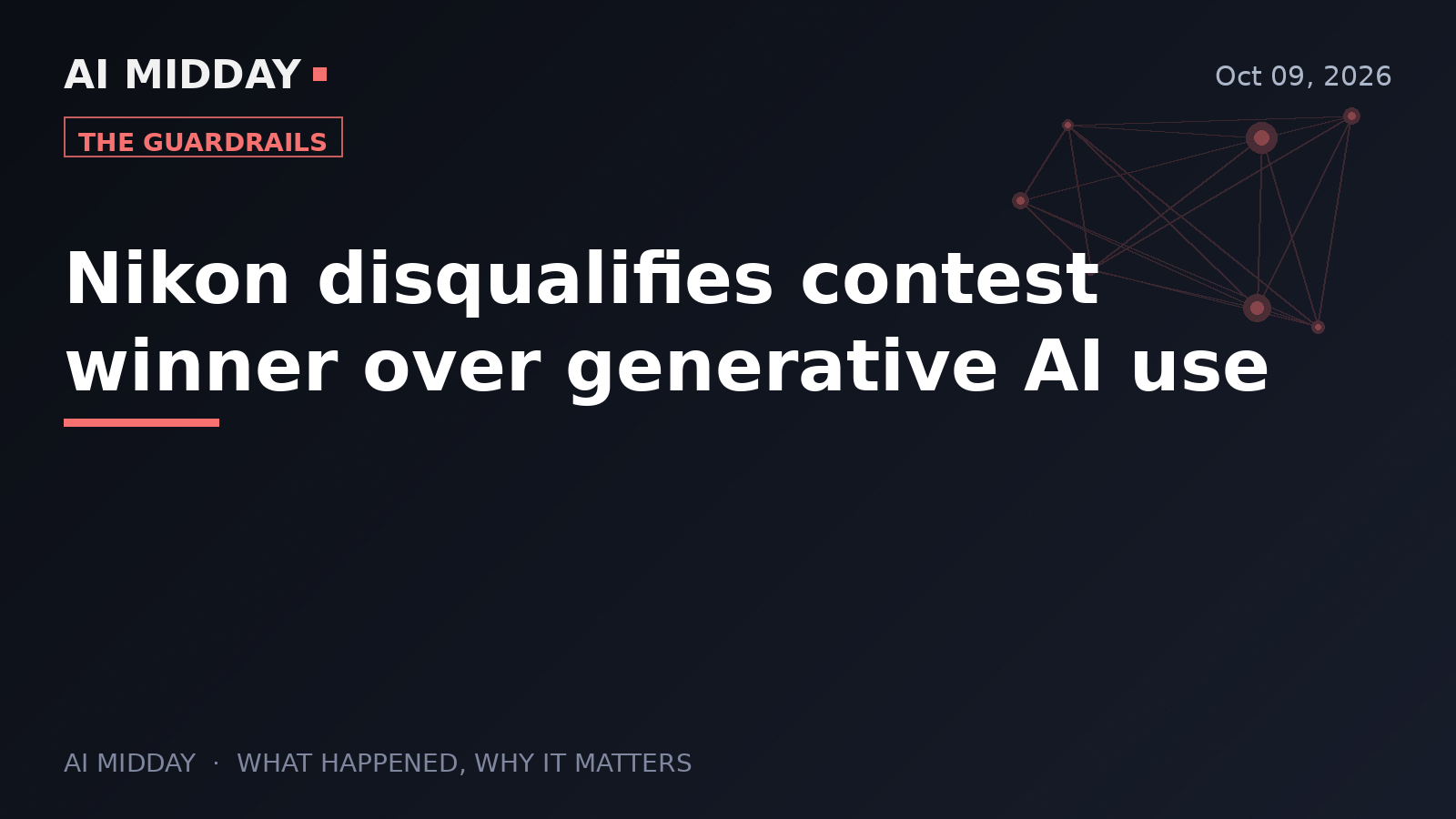 Nikon disqualifies contest winner over generative AI use