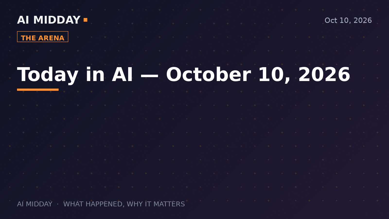 Today in AI — October 10, 2026