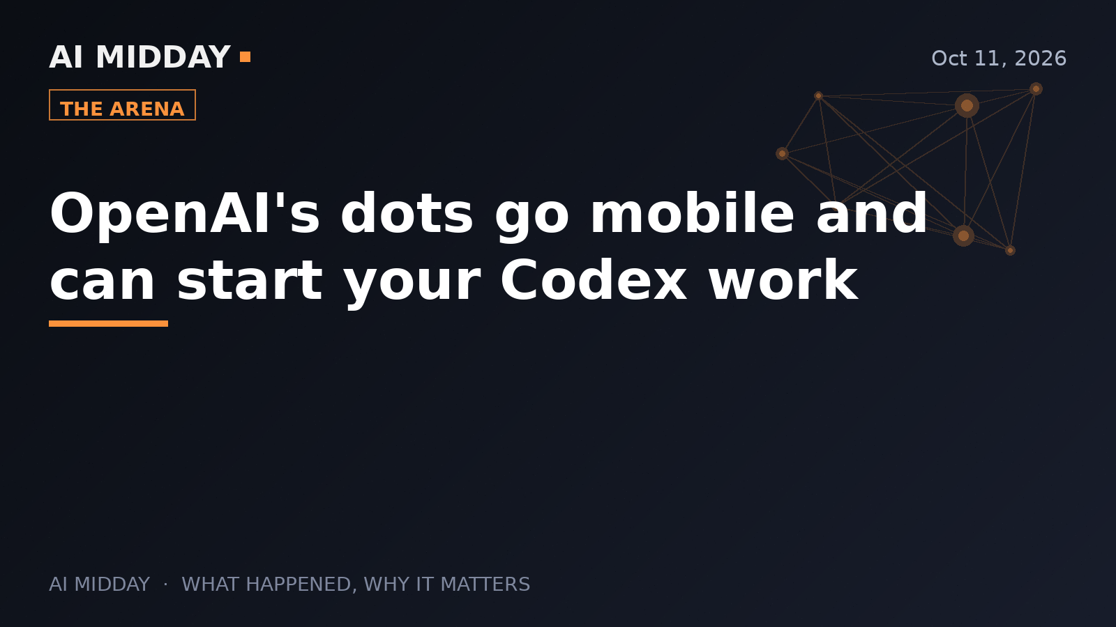 OpenAI's dots go mobile and can start your Codex work