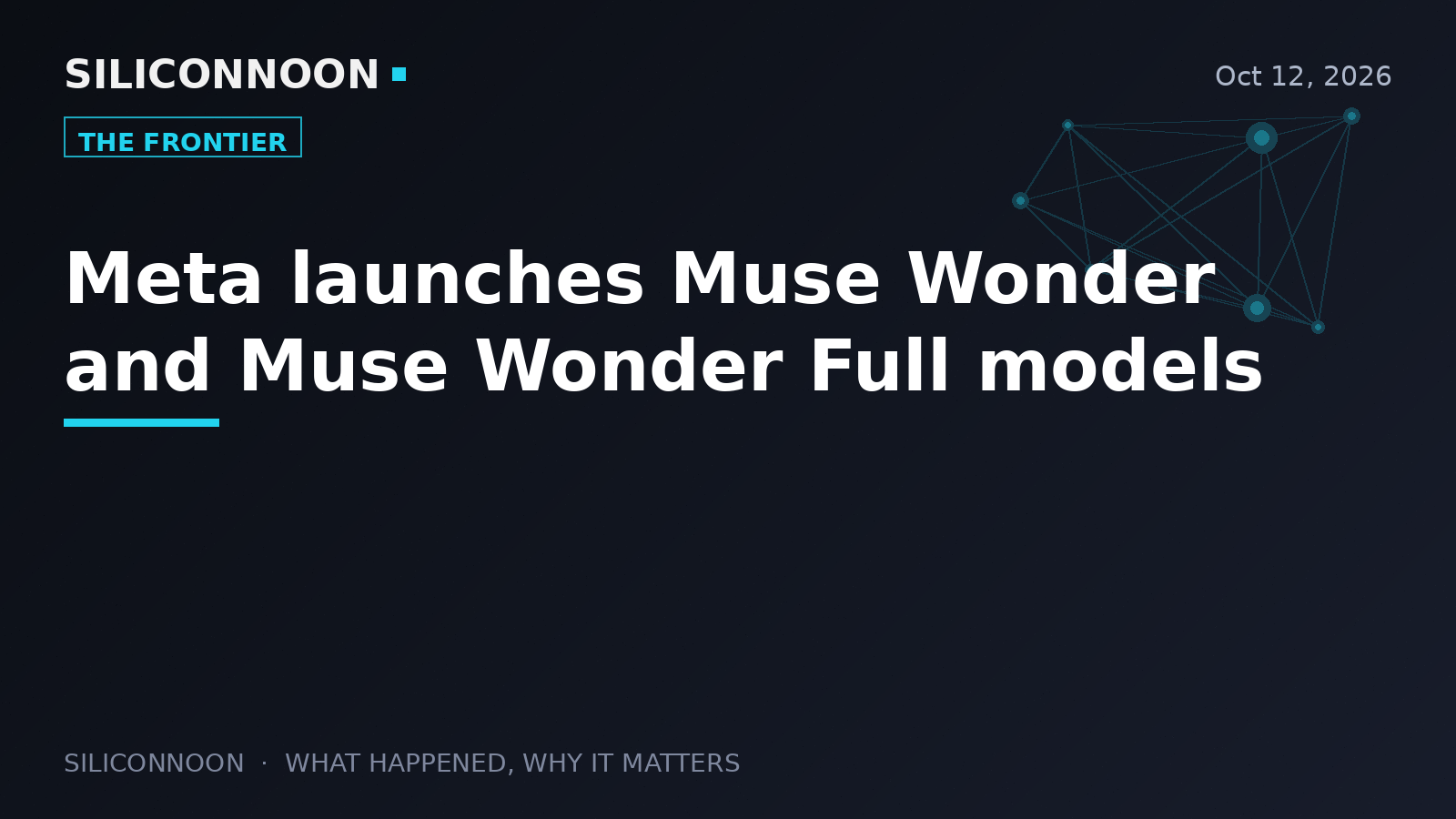 Meta launches Muse Wonder and Muse Wonder Full models