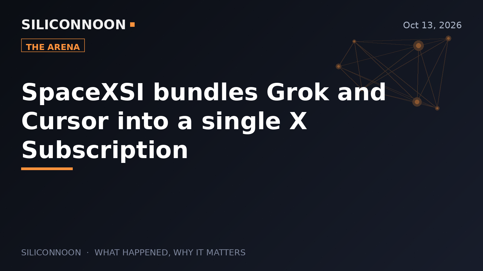 SpaceXSI bundles Grok and Cursor into a single X Subscription