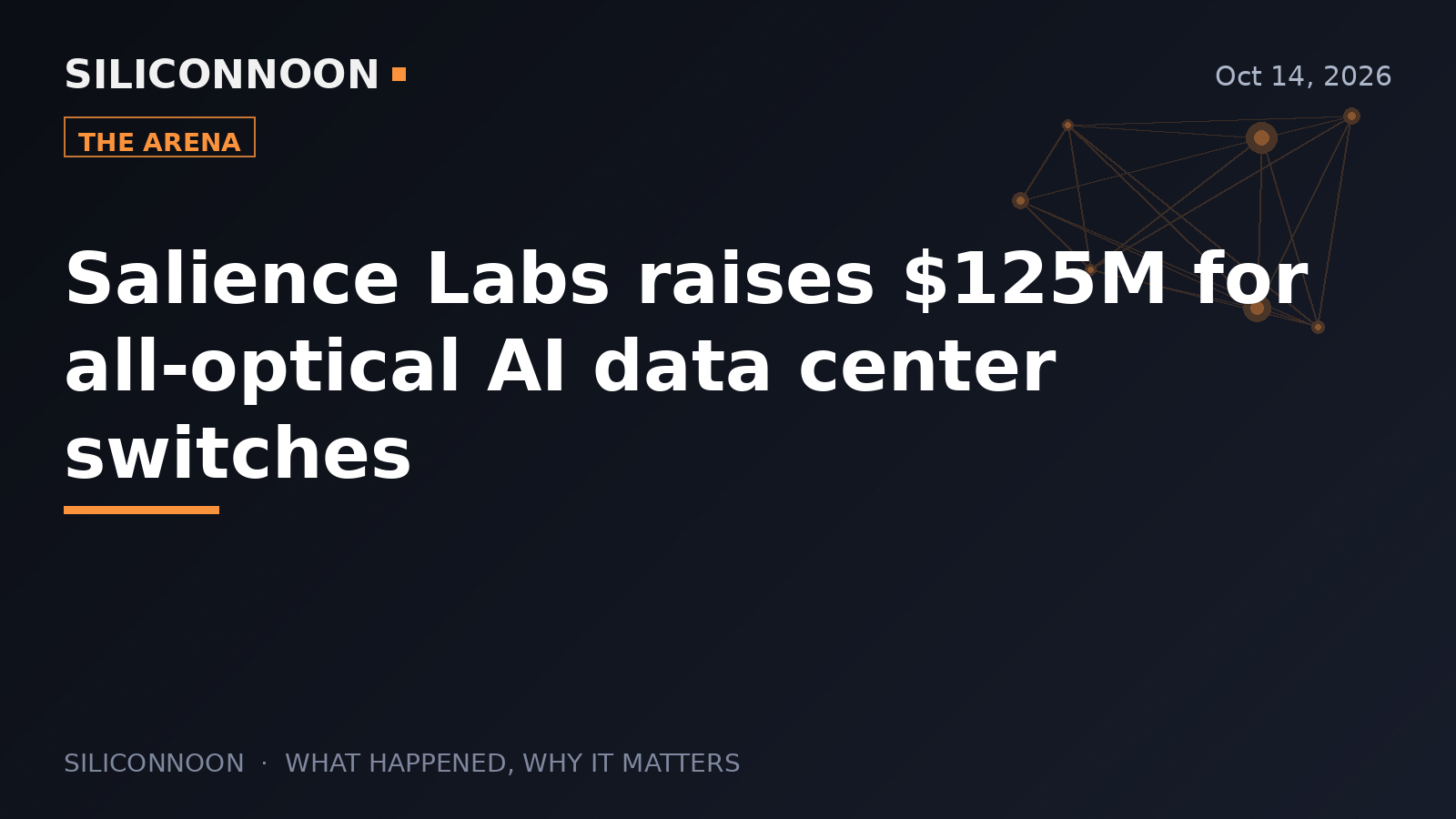 Salience Labs raises $125M for all-optical AI data center switches