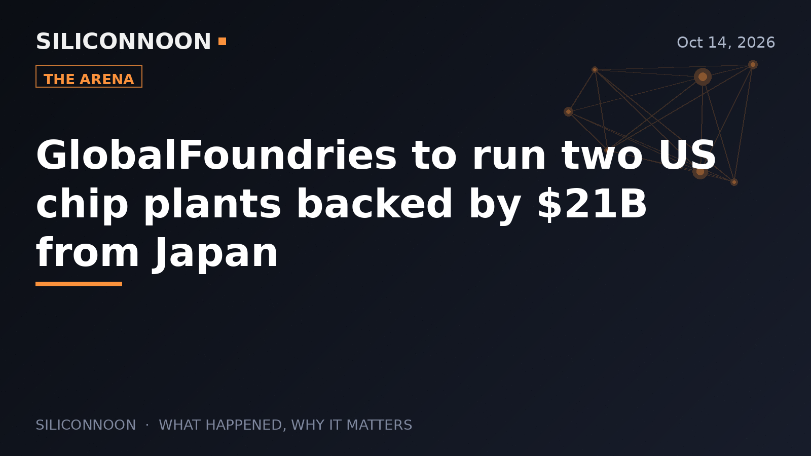 GlobalFoundries to run two US chip plants backed by $21B from Japan