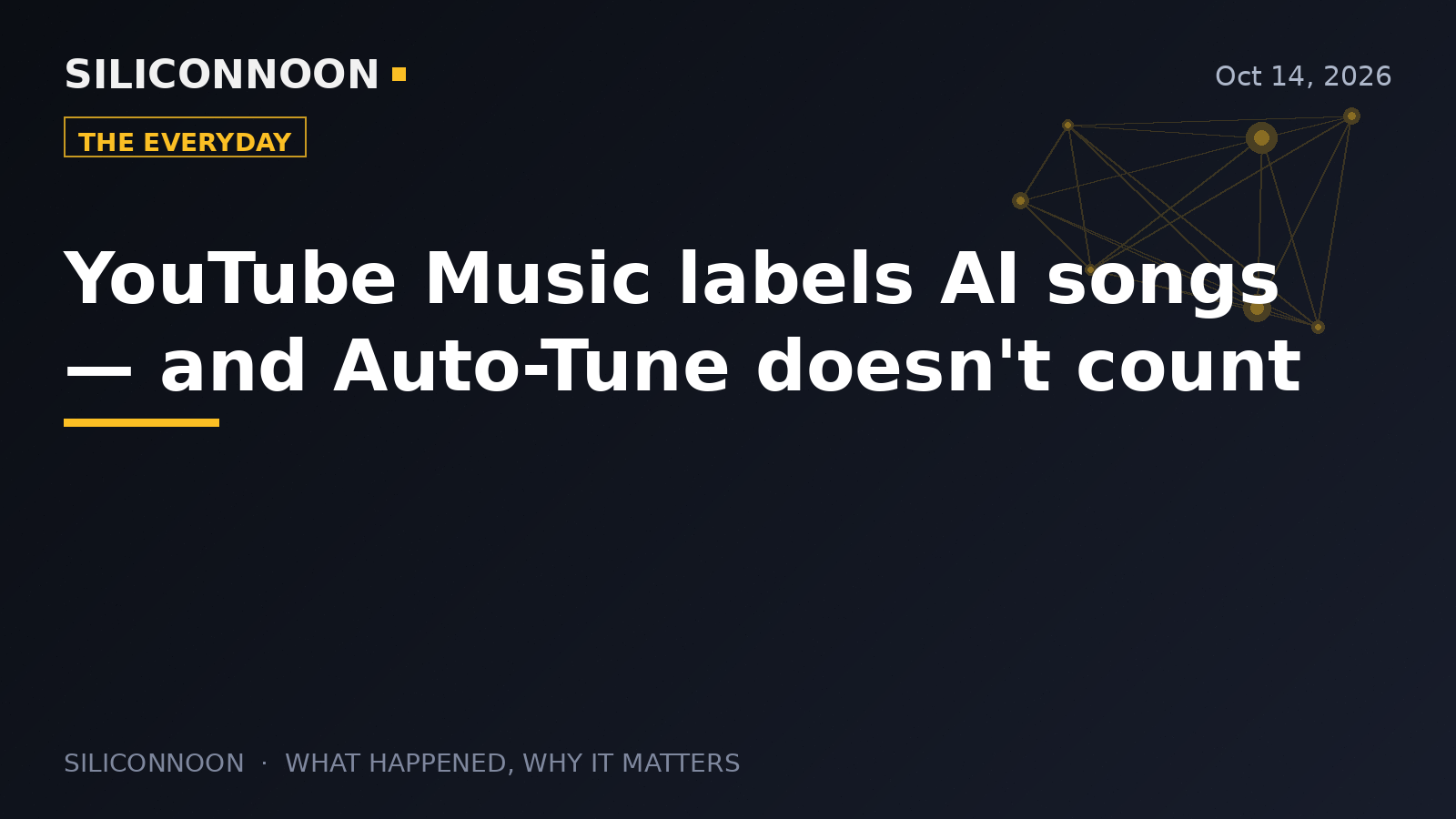 YouTube Music labels AI songs — and Auto-Tune doesn't count