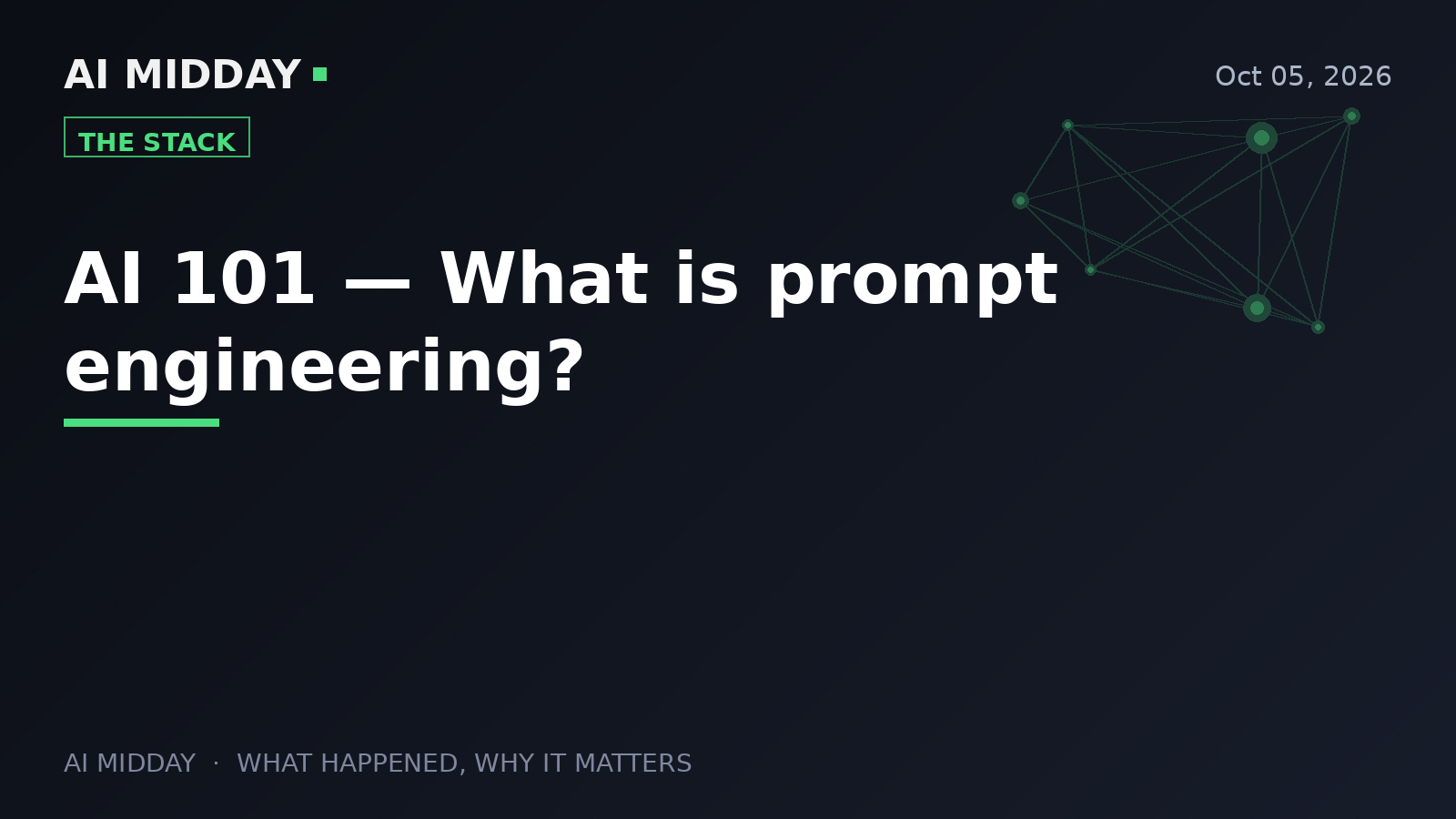 AI 101 — What is prompt engineering?