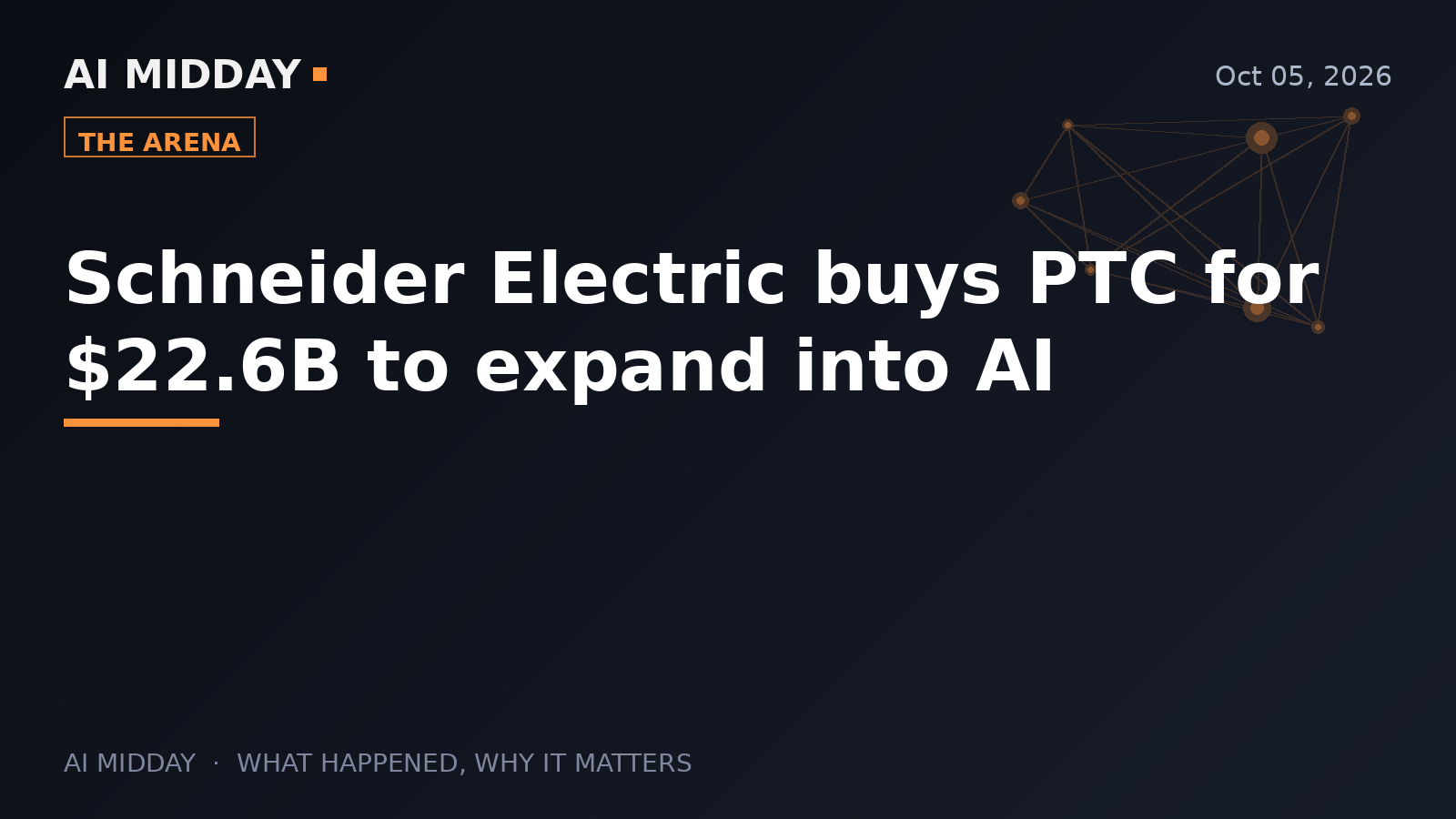 Schneider Electric buys PTC for $22.6B to expand into AI