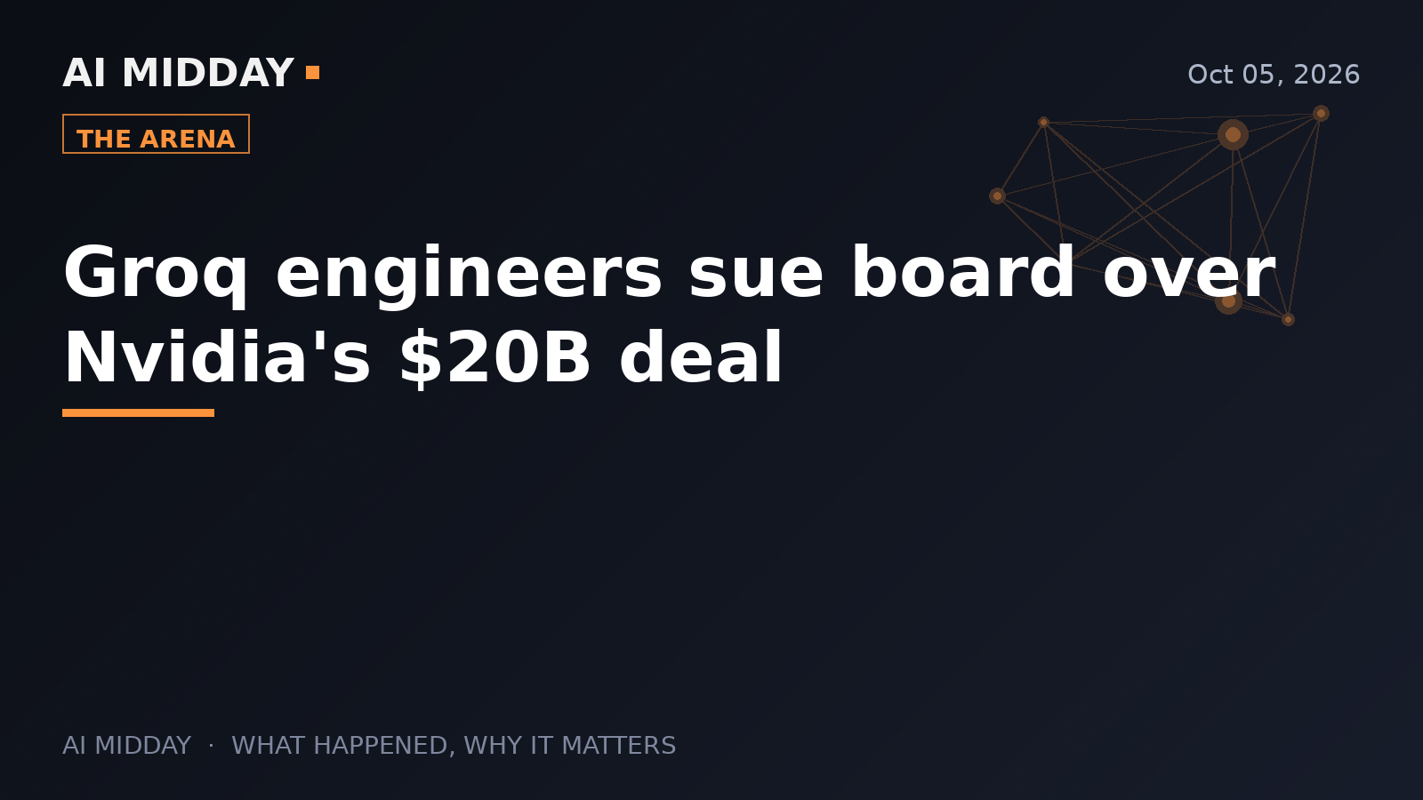 Groq engineers sue board over Nvidia's $20B deal