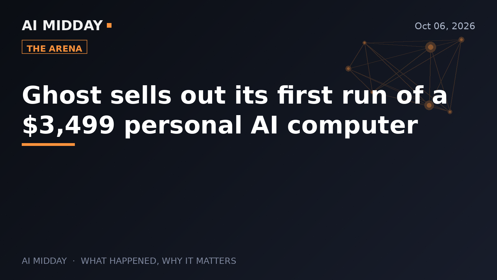 Ghost sells out its first run of a $3,499 personal AI computer