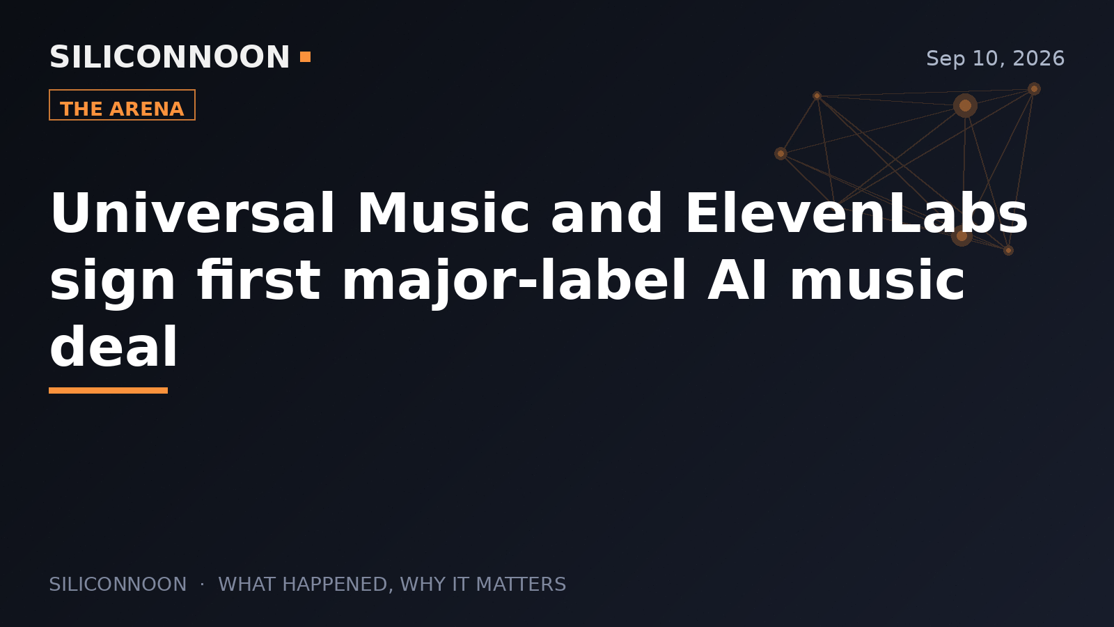 Universal Music and ElevenLabs sign first major-label AI music deal