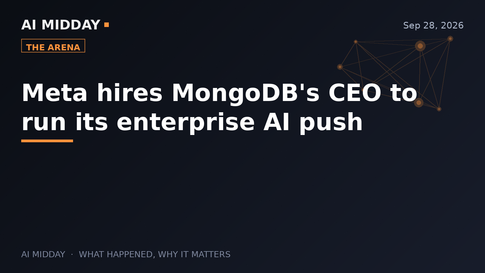 Meta hires MongoDB's CEO to run its enterprise AI push