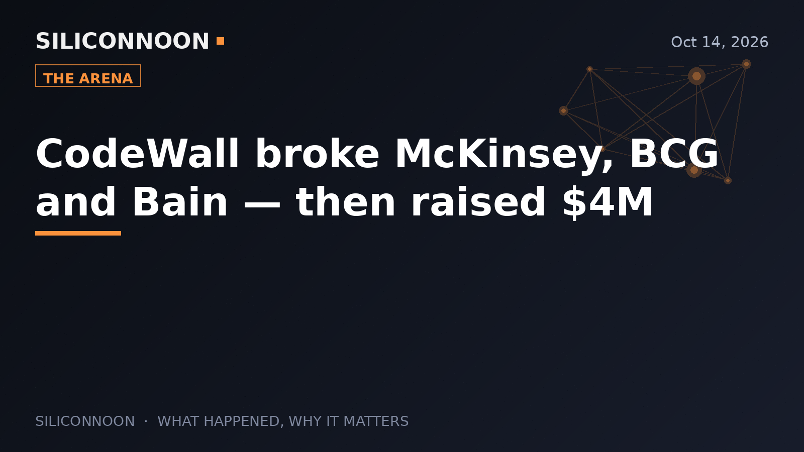 CodeWall broke McKinsey, BCG and Bain — then raised $4M