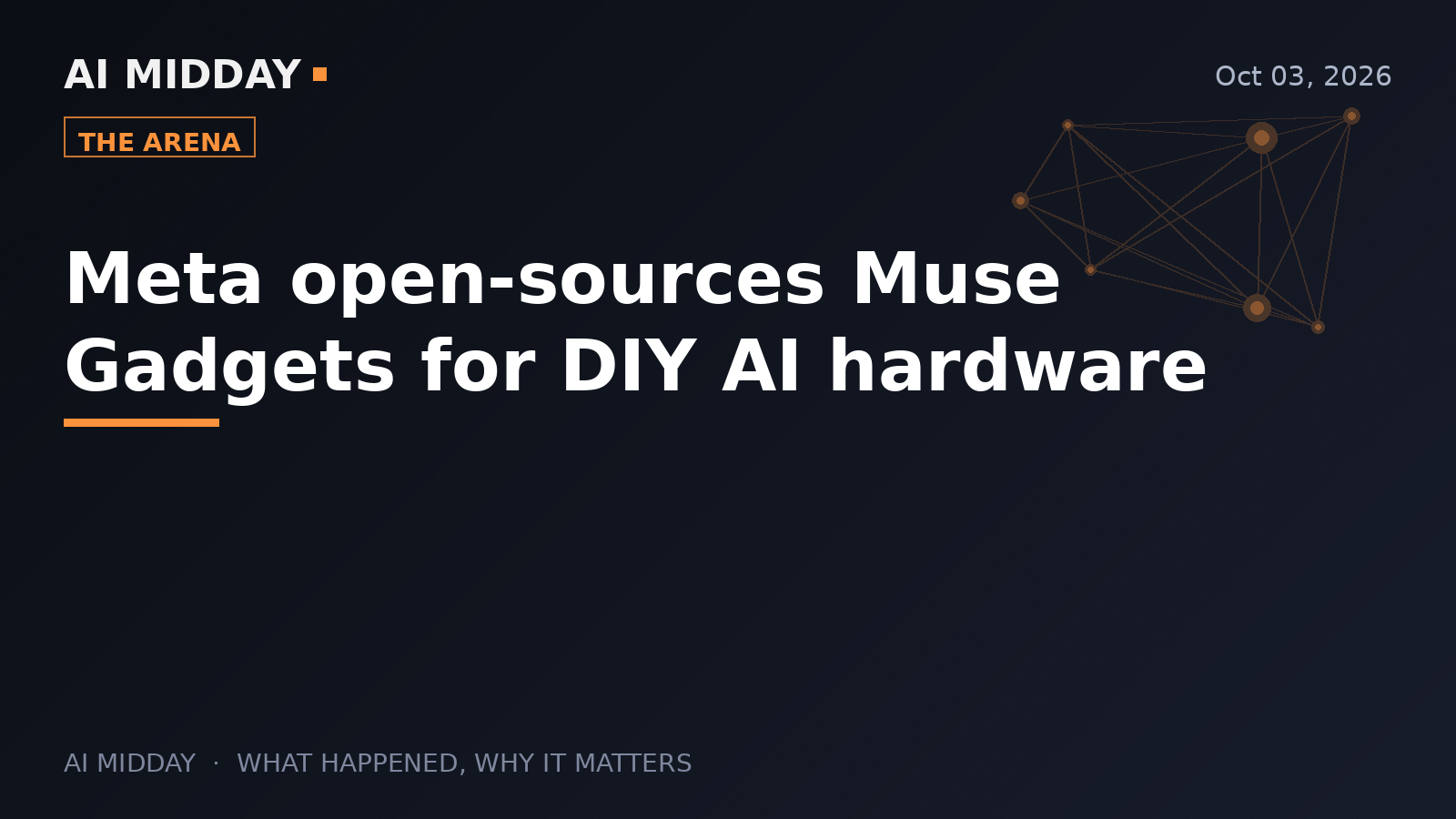 Meta open-sources Muse Gadgets for DIY AI hardware