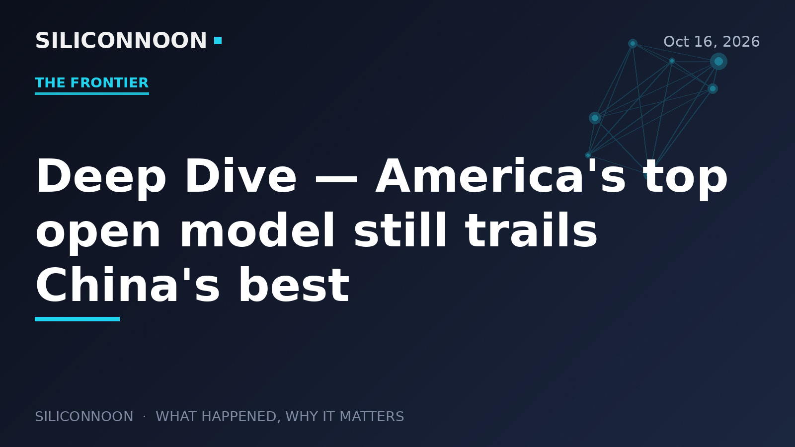 Deep Dive — America's top open model still trails China's best