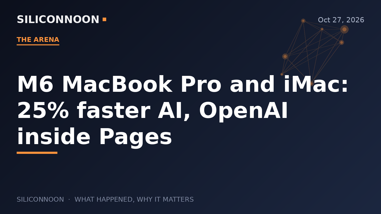 M6 MacBook Pro and iMac: 25% faster AI, OpenAI inside Pages